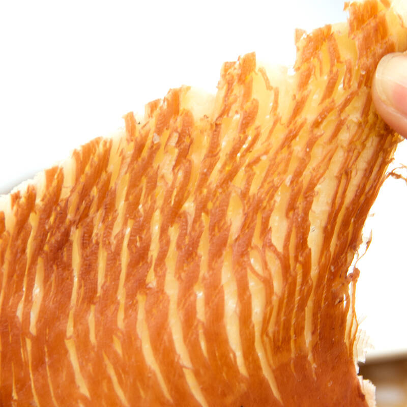 【百草味-风琴鱿鱼片80g】海鲜零食特产 休闲小吃 碳烤手撕鱿鱼丝