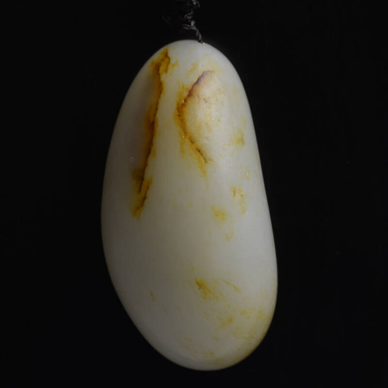 戈壁龙 新疆和田玉 带黄皮籽料原石挂件 吊坠