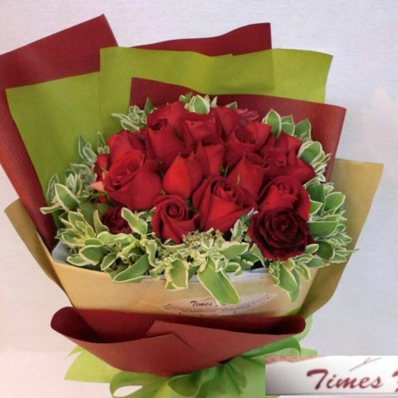 思念物语 22朵红玫瑰 当天鲜花速递 全国快递 北京上海深圳成都重庆