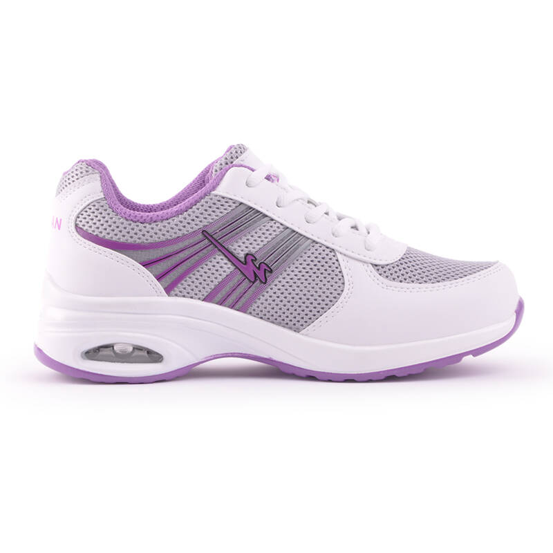 双星健步鞋女款春夏新款舒适网面透气气垫减震增高女子运动休闲鞋 x52