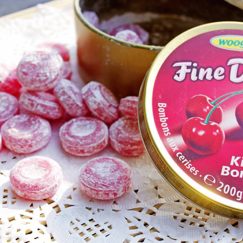 woogie奥地利进口水果糖 综合口味糖樱桃味 野莓味柠檬味5种口味糖果