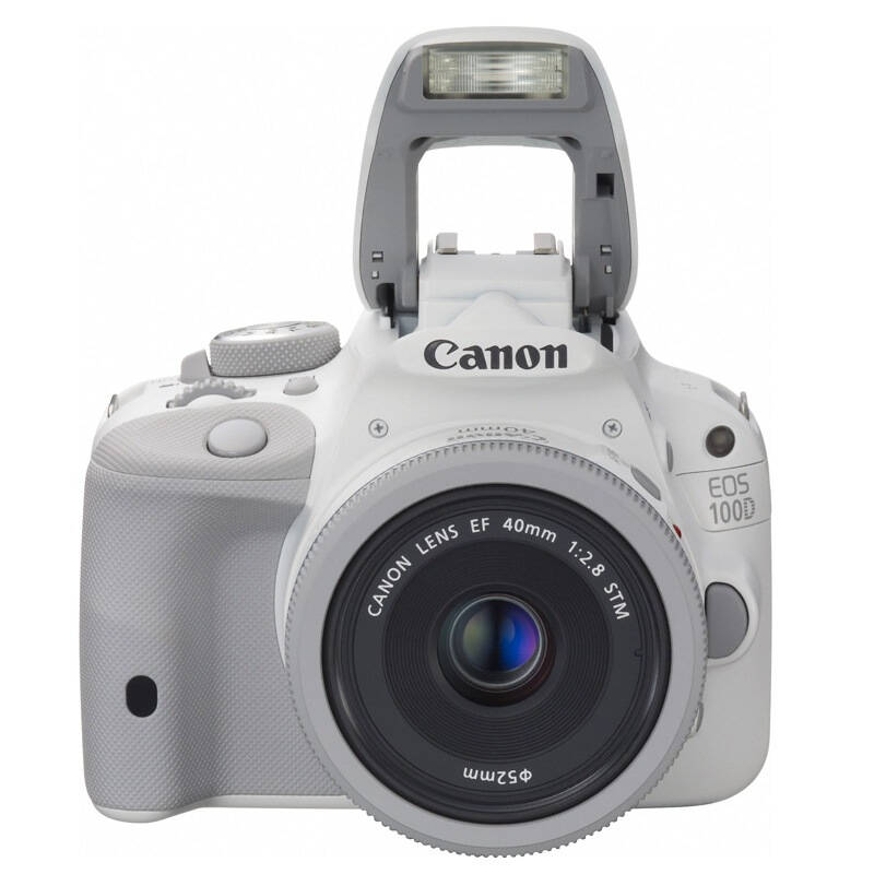 佳能(canon) eos 100d 单反套机(ef 40mm f/2.8 stm镜头) 白色