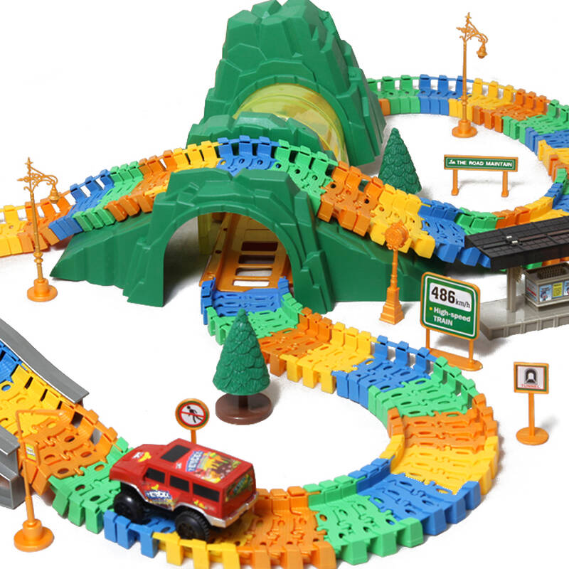 musitoy萌思特梦幻魔轨儿童电动玩具轨道汽车玩具 玩具汽车轨道 彩盒