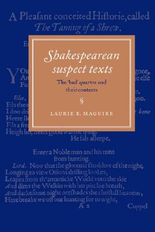 【预订】shakespearean suspect texts: the bad