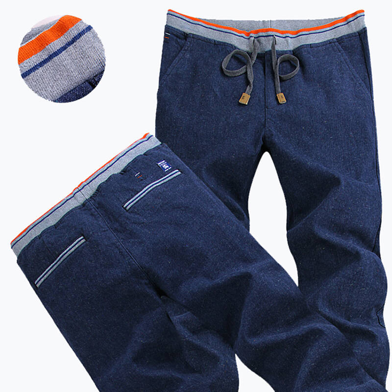 零陆零叁秋冬男士休闲卫裤 潮男修身弹力休闲裤韩版潮男拉毛磨毛 f