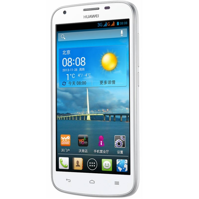 华为y600 白色 联通3g手机 双卡双待