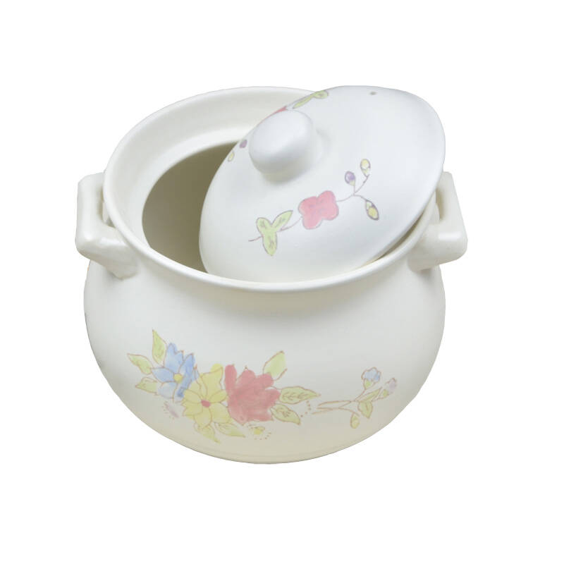 康百佳 7号 3200ml/3.2l 陶瓷养生砂锅 汤煲 炖锅 白色