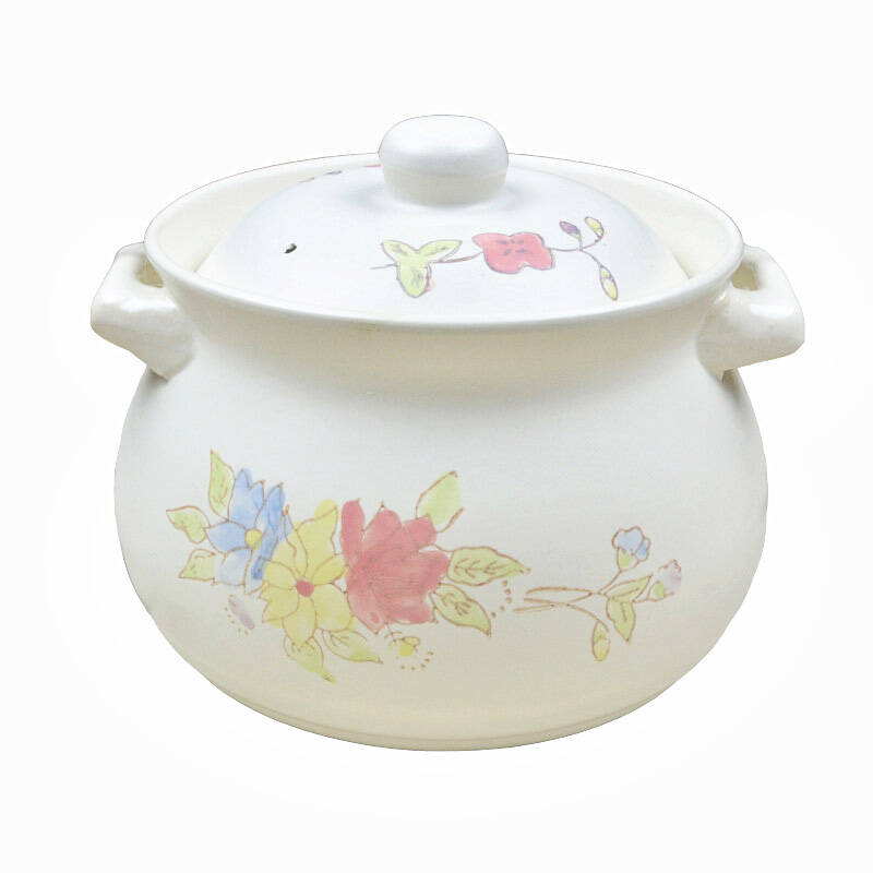 康百佳 4500ml/4.5l 陶瓷养生砂锅 汤煲 炖锅 白色