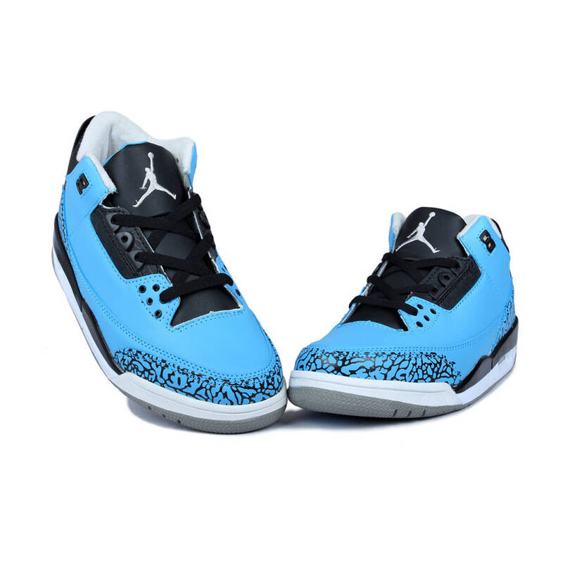 air jordan 3powderblue aj3乔3 阿凡达北卡蓝136064-406 天蓝色 46