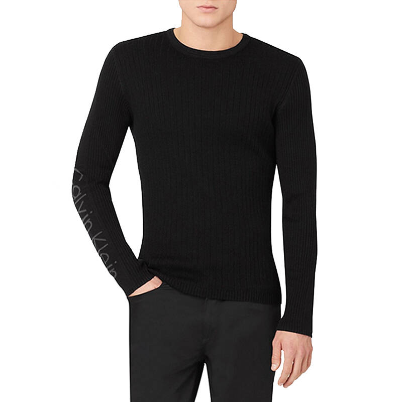 calvin klein/ck 秋冬新款 男士时尚长袖圆领毛衣 ck上衣 23313418