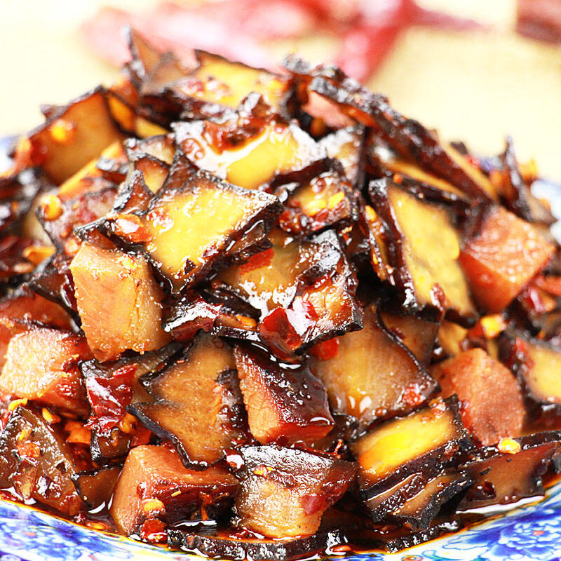 松桂坊 腊肉香干218g 豆干零食 熟食豆制品