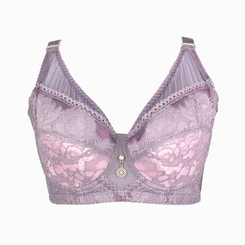 澳娜芬 呼吸薄杯 上托侧收聚拢文胸内衣 8915 紫色 80e