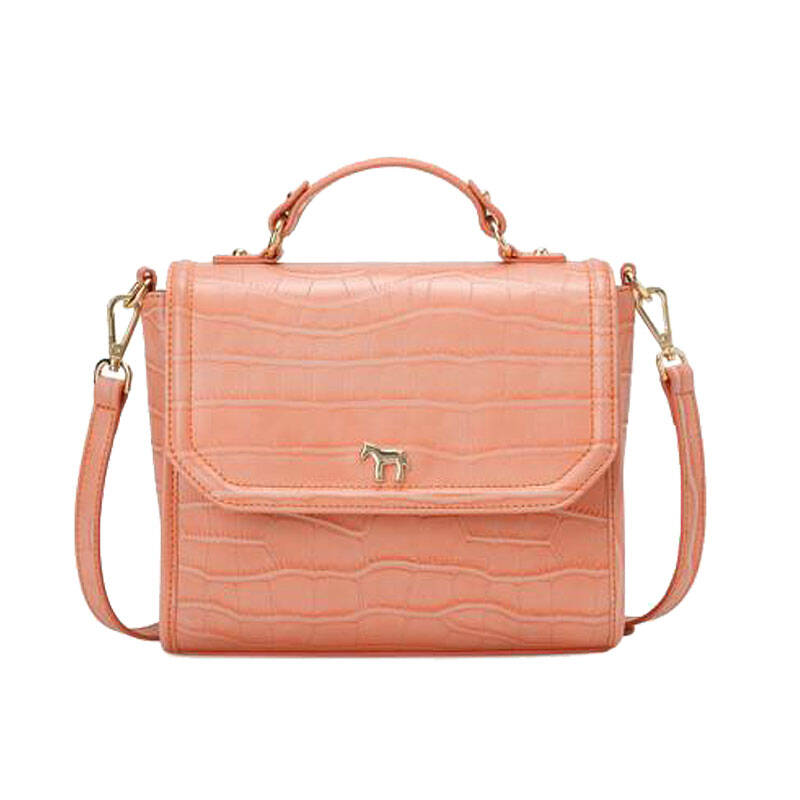 lapalette 小马包 女士皮革单肩斜跨包女款bx3xg437 橘色