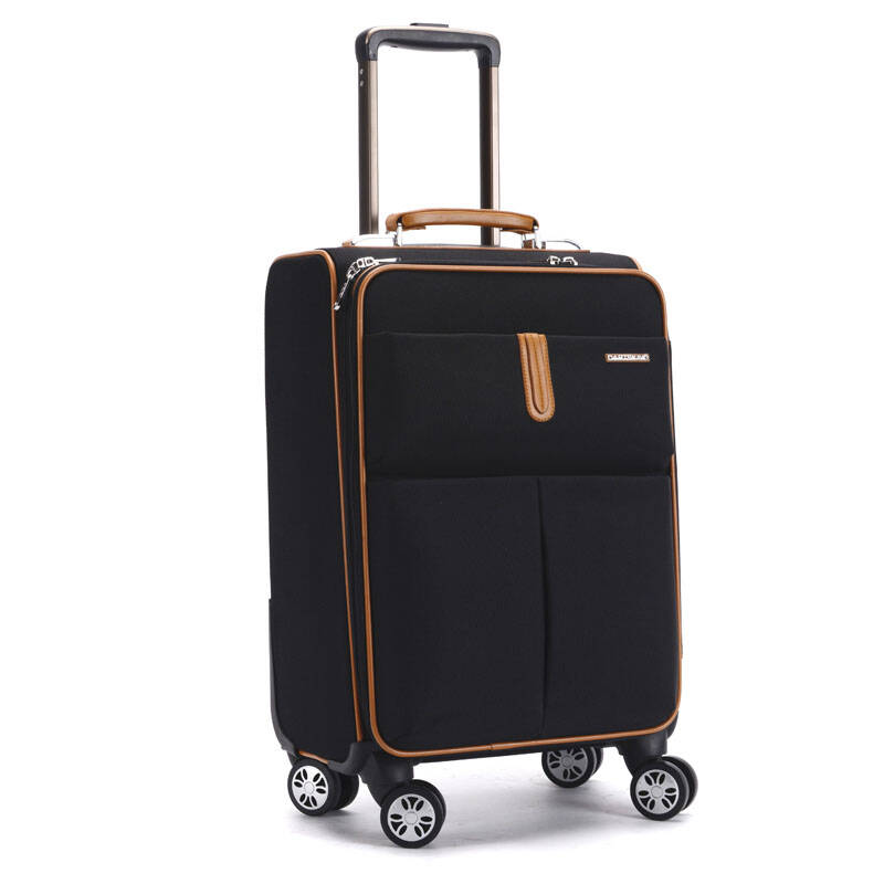 镖王(bw)拉杆箱万向轮男女商务拖箱旅行箱20寸行李箱7701 黑色