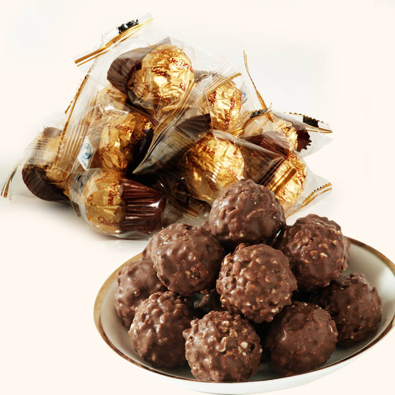 金梦威化果仁 丝滑牛奶 巧克力500gdiy