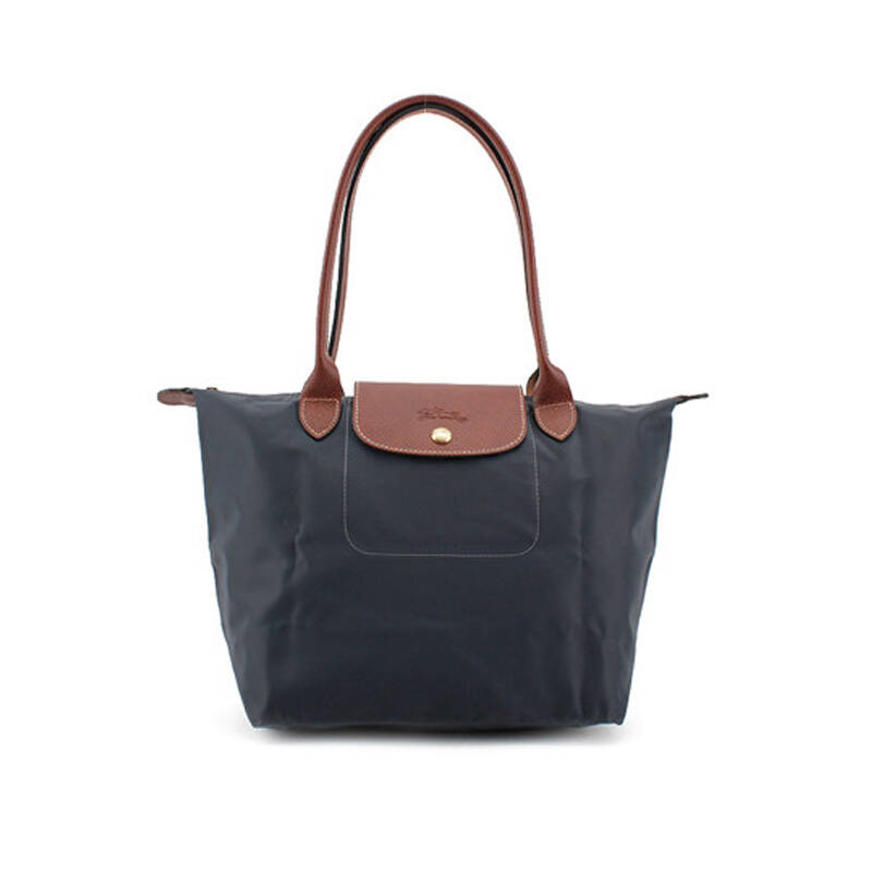 long champ 珑骧 2605 女士 中号长柄可折叠饺子包 石墨色