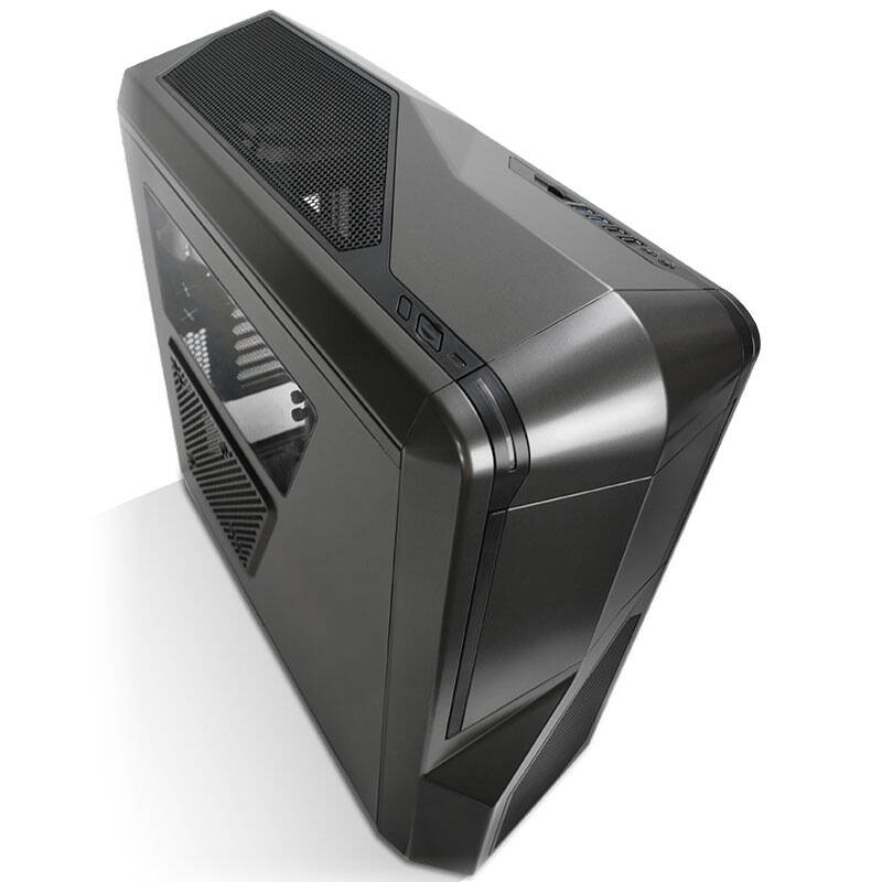 恩杰(nzxt phantom 410 小幻影 中塔游戏机箱 枪灰(原生usb3.