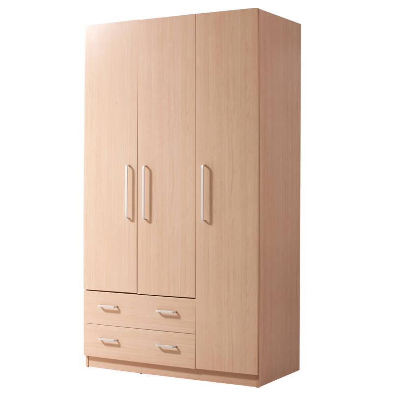 hed 北欧风 优雅枫木色 三门衣柜 高档板式 卧室衣柜 枫木色 1220*600