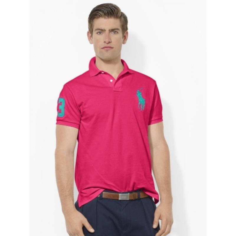 拉夫勞倫馬球 polo by ralph lauren 男式短袖polo衫 sport pink q001