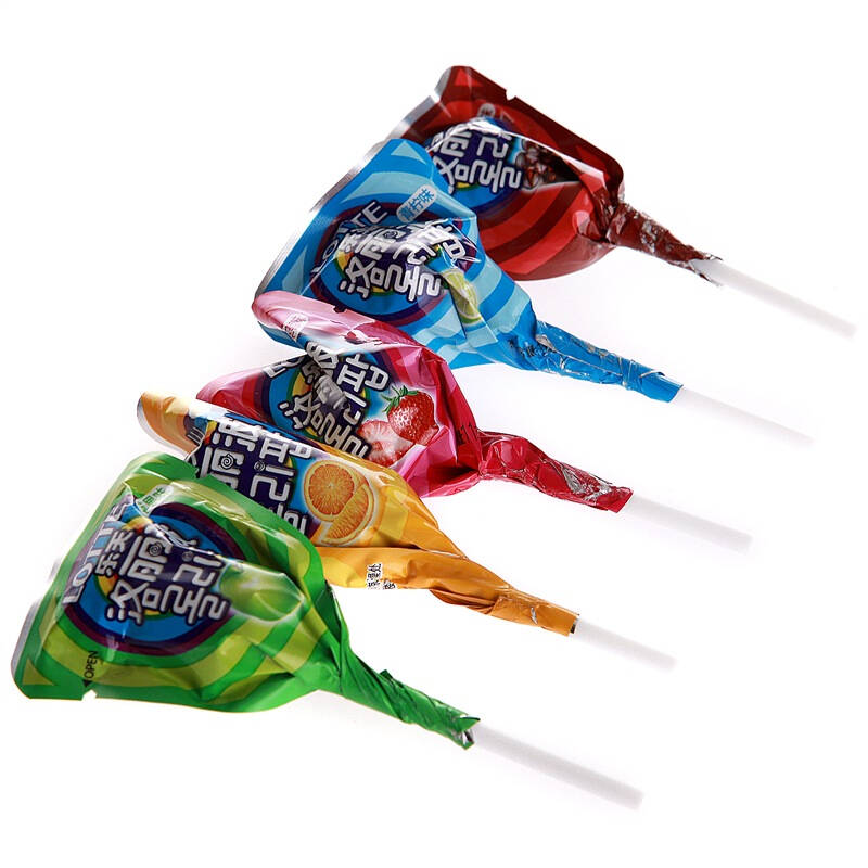 乐天(lotte)洛丽波棒棒糖(水果味)165g