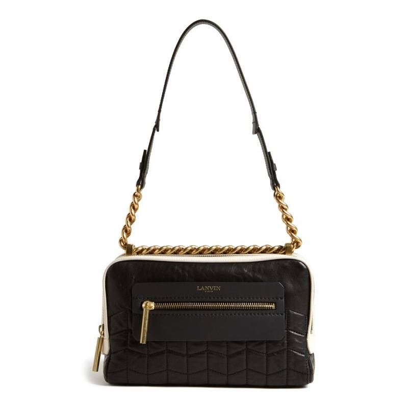 朗万lanvin 女式单肩包 black q00076089