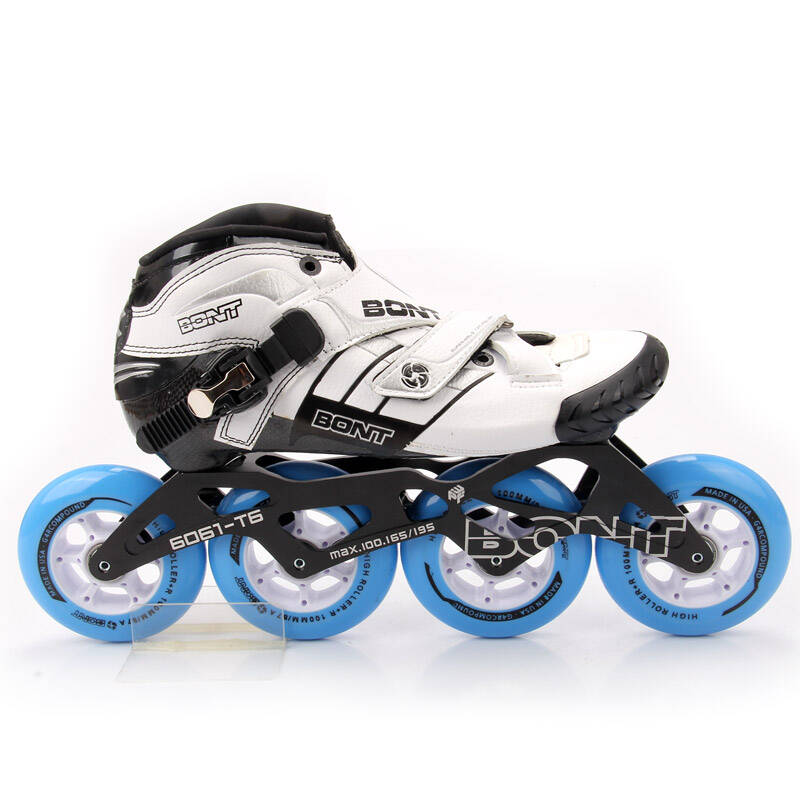 原装进口专业竞速轮滑鞋 速滑鞋 邦特系列z 白色 32码