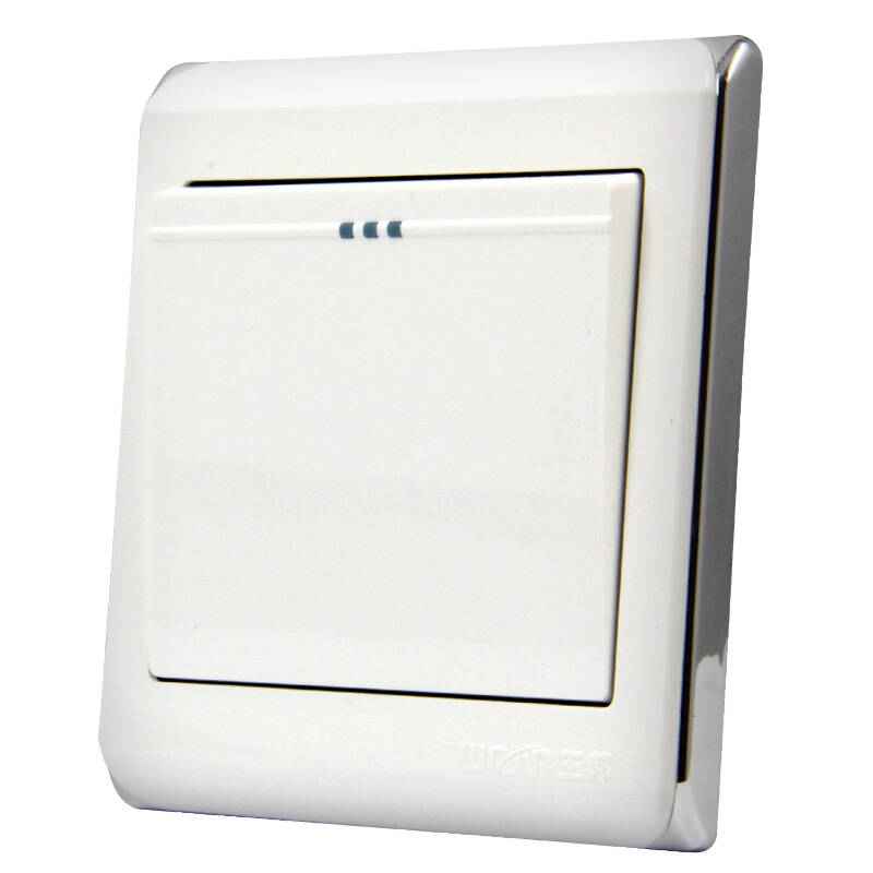 王邦开关开关面板/一开单控开关v70雅白