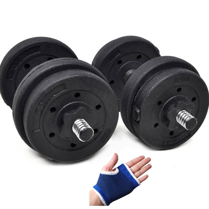 超级教练 10 15 20kg 公斤 两只干净无味可拆卸环保哑铃 包胶哑铃