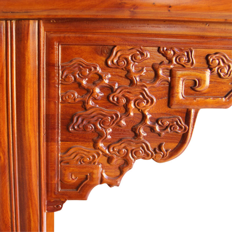 悦顺实木家具仿古古典中式实木家具明清榆木雕花供佛佛龛神台条案贡桌