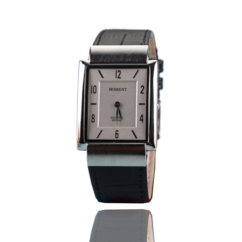 舜时moment 男士经典 商务休闲 非机械石英皮带男表 fw-8020ga2