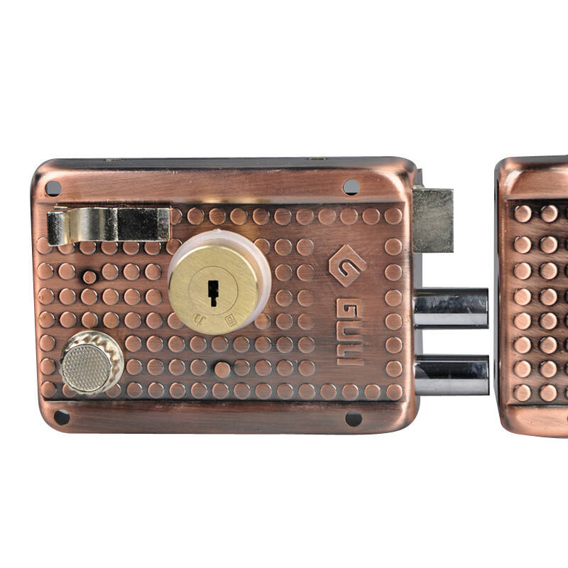 固力 外装防盗门锁 9328ac 红古铜 锌合金 红古铜 家居就旗舰店 红