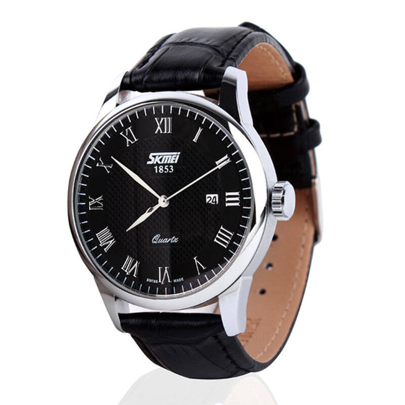 时刻美(skmei)男士手表防水时尚女士手表休闲手表情侣手表石英表9058