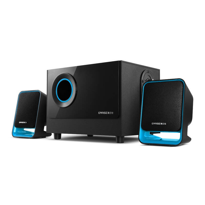 雅兰仕(earise) q3 笔记本音箱 台式机多媒体2.1低音炮 蓝色