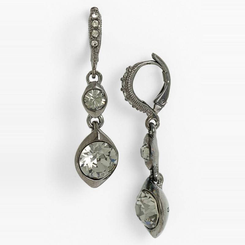 纪梵希 givenchy 女式耳环 hematite/ black diamond q00030293 one