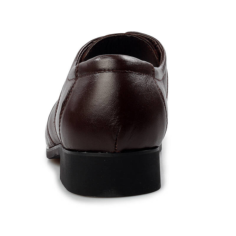 骥兽皮鞋 男士皮鞋真皮商务正装皮鞋 英伦潮流系带低帮办公室头层牛皮