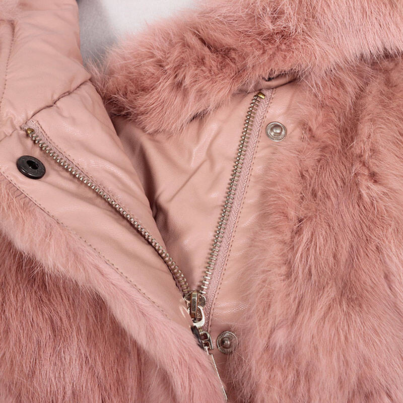 simple lady2013秋装新款速立得修身连帽棉衣外套卡兔大毛领e130928