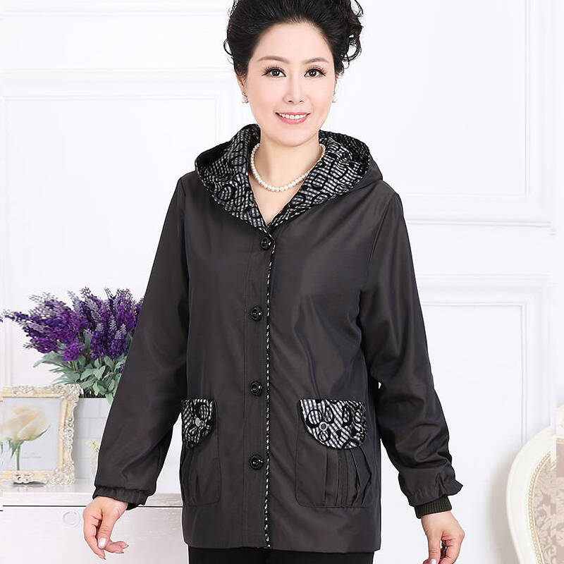 【京东年货】一塘晨 2014春装新品热卖中老年女 妈妈装长袖外套大码