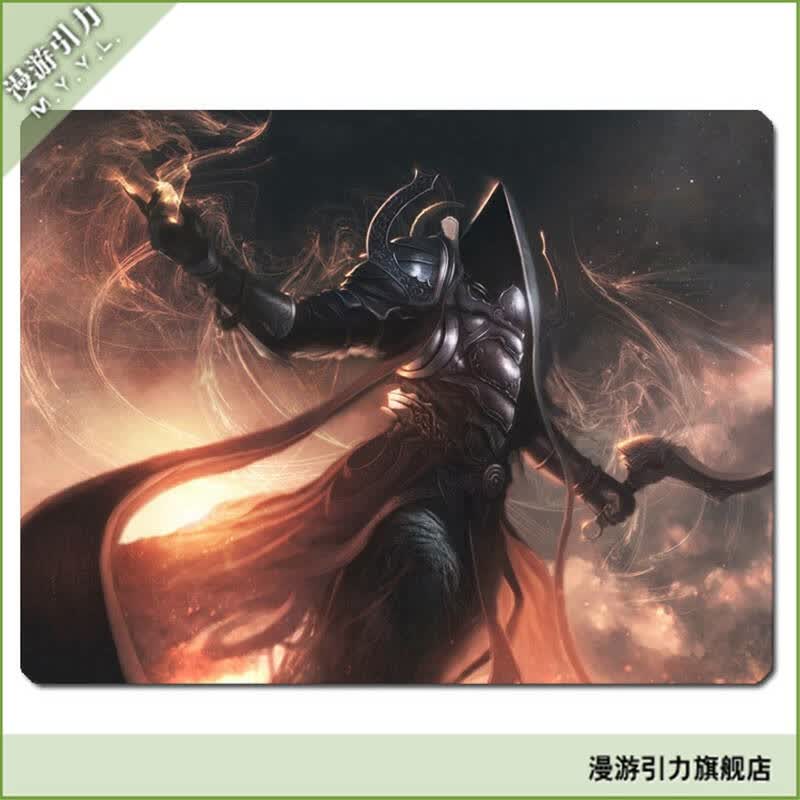 暗黑3diablo游戏周资料片殁天使玛瑟尔超厚鼠标垫d-3023 大号(300*250