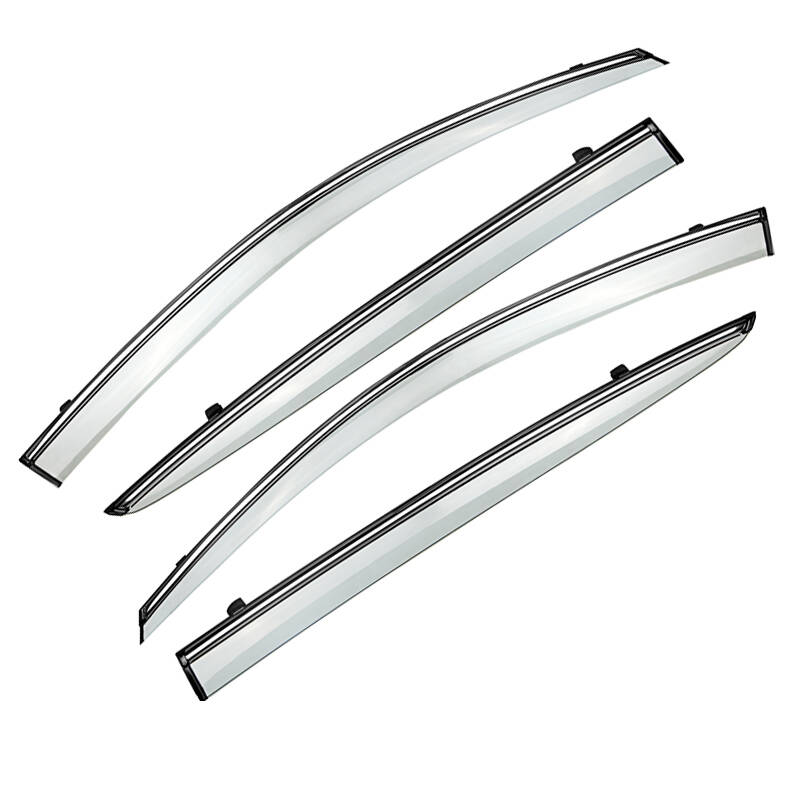 骊锐 汽车专用晴雨挡注塑加厚有机玻璃茶色半透明车窗雨眉雨档改装 08