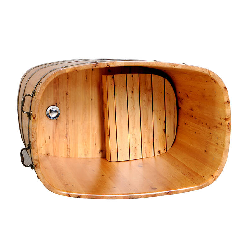 嘉熙木桶 86cm长休闲6型浴桶 香柏木实木洗澡泡澡桶/浴缸浴盆 使用中