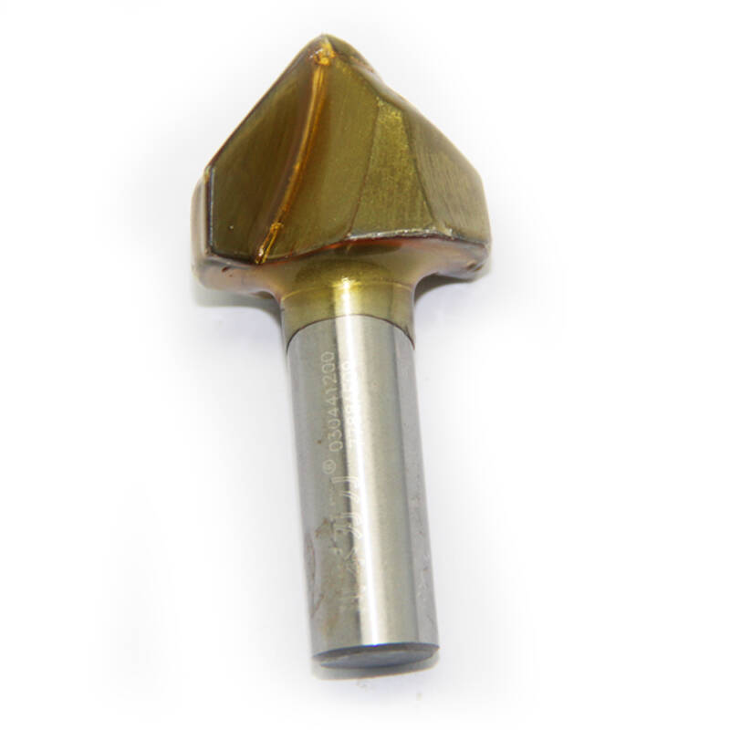 川木90度v型刀木工铣刀英制修边机雕刻机v型刀 1/4x1/4