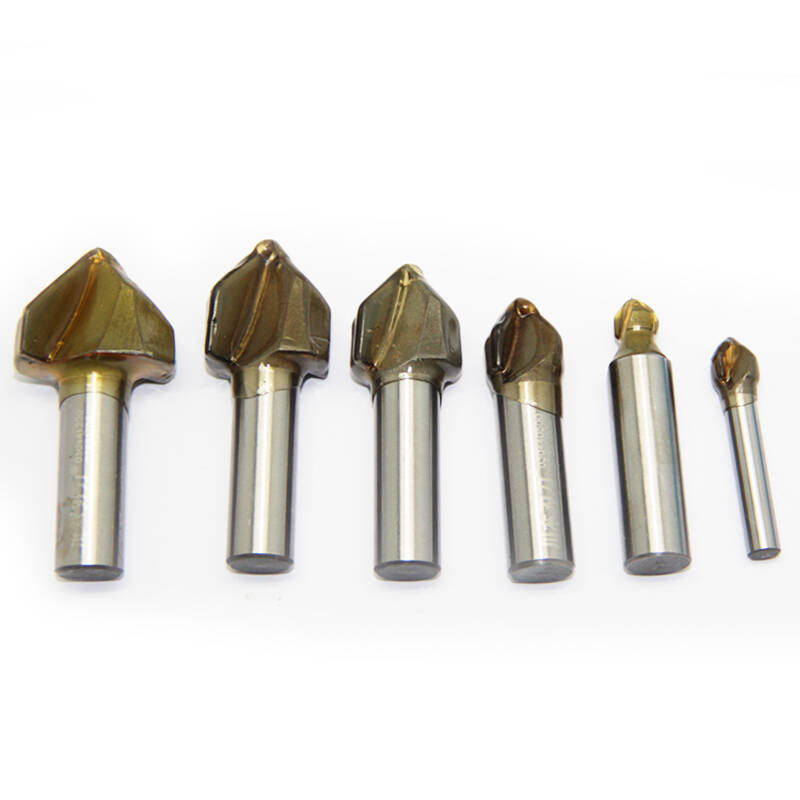 川木90度v型刀木工铣刀英制修边机雕刻机v型刀 1/4x1/4