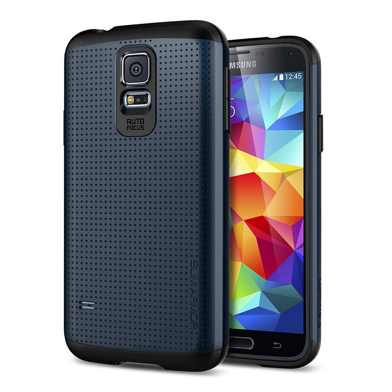 spigen 适用于三星s5手机壳s5手机套g9006v/g9008v盔甲保护壳套 藏青