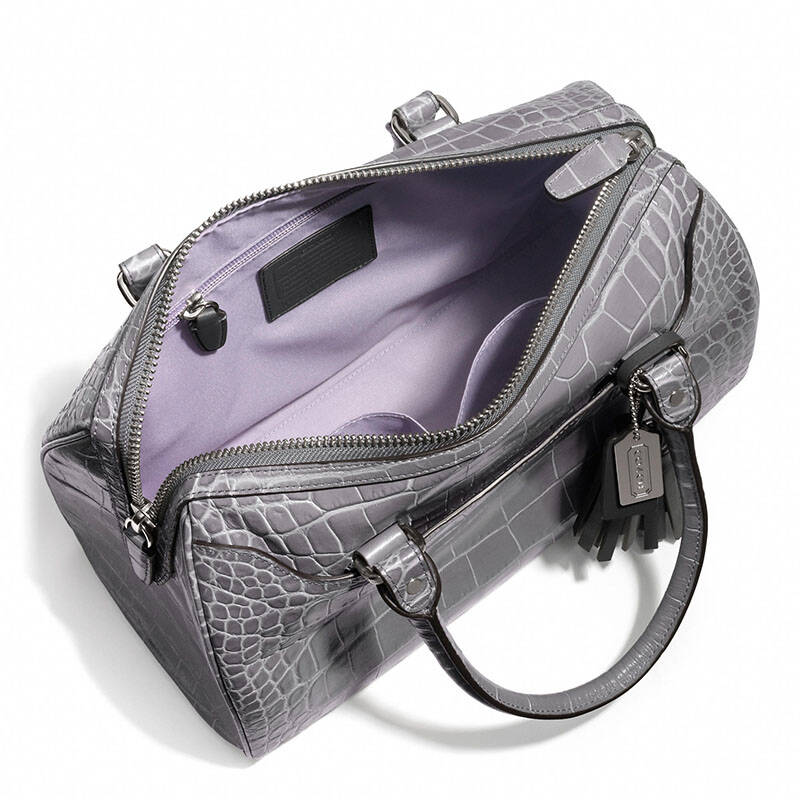 coach/蔻驰 2013新品 legacy系列女士流苏压花鳄鱼皮手提女包 25324