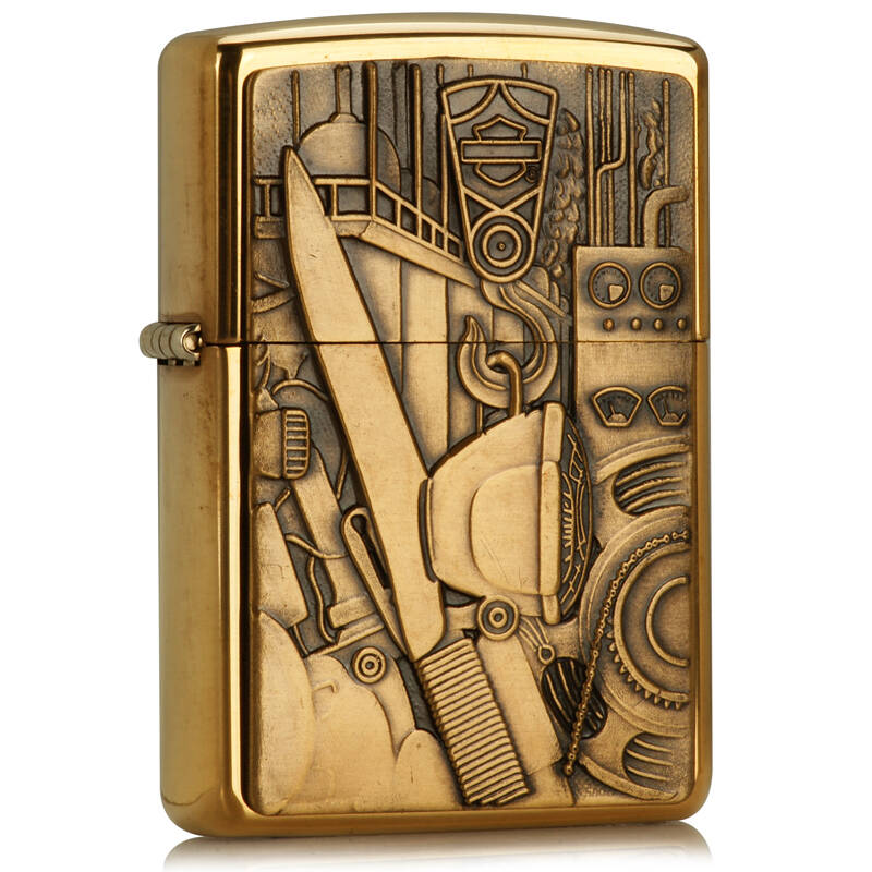 芝宝zippo打火机tg8283 哈雷软尾摩托 纯铜(六款火机套装 96年生产)