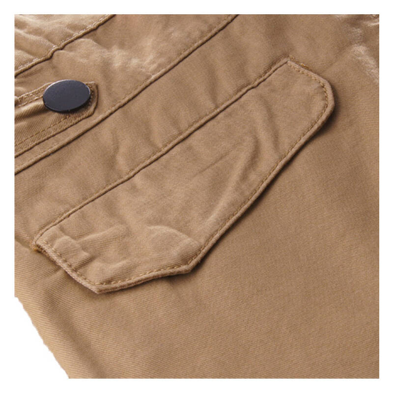 韩版休闲 简约纯色 男士休闲裤 加大码 zja227 007 8683 深卡其布色