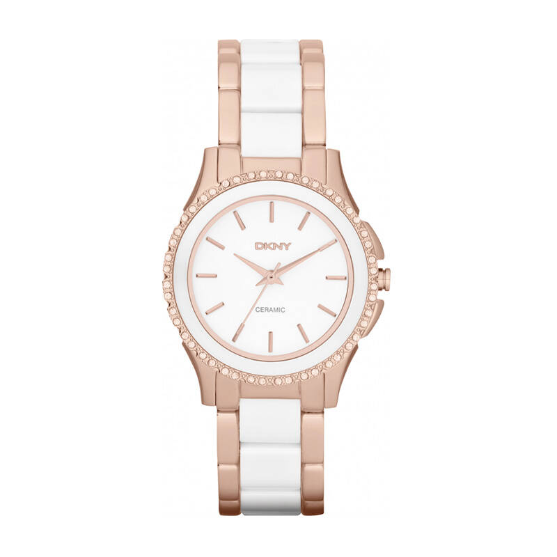dkny/唐可娜儿手表潮流时尚陶瓷手表女镶钻女表 ny8821石英表