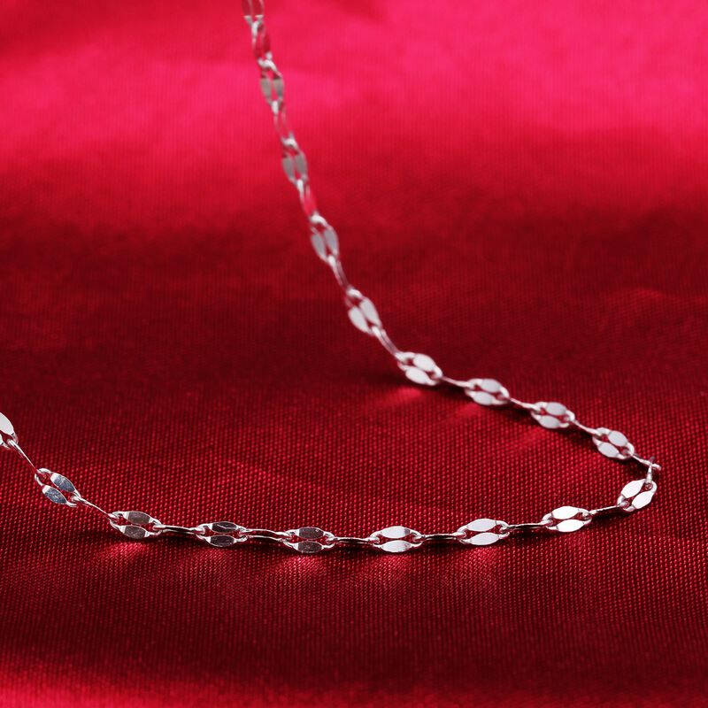 meicen美岑珠宝 pd990钯金项链 经典天使之吻项链 正品女款白金色项链