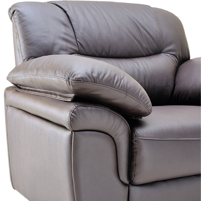 简约现代进口头层牛皮沙发组合 大小户型客厅皮艺沙发ga032 巧克力色