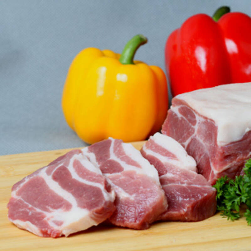 中穗有机 绿色生态猪肉 冷冻 前腿夹心 500g装 美味可口 香气四溢